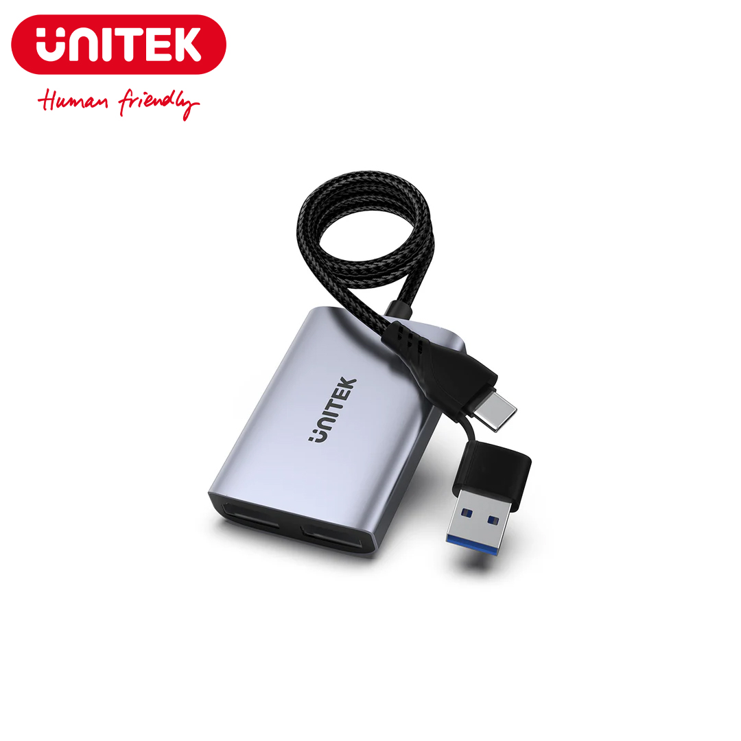 Type-C + USB(3.0) to 2HDMI(1080P) Converter Unitek V1427A01